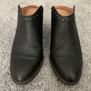 Lucky Brand Black Mabri Slip On Mules/Booties